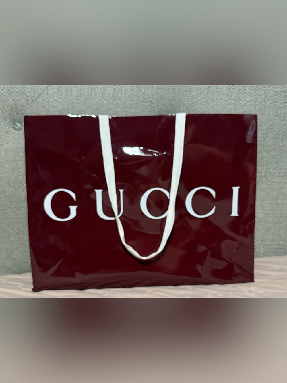 GUCCI Large Glossy Shopping Bag | Authentic Luxury Gift Bag